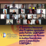 1º Encontro Nacional dos Projetos apoiados pelo Fundo LGBTQIA+ na temática ao Acesso à Justiça Econômica para a população LGBTQIA+.